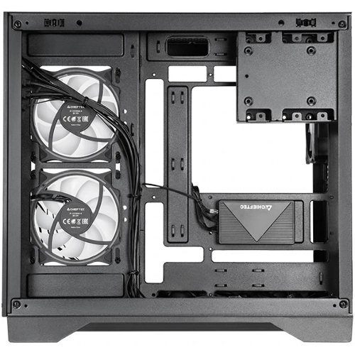 Компьютерный корпус Chieftec Visio черный без БП ATX 2x80мм 4x120мм 2x140мм 1xUSB 2.0 2xUSB 3.0 audio bott PSU