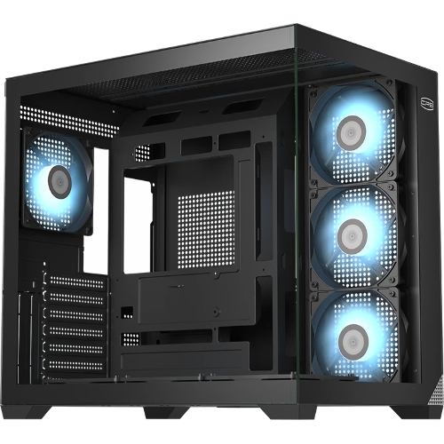 Компьютерный корпус без блока питания PCCooler C3T700 ARGB BK, Midi-Tower, TG, 4x120мм ARGB, 1xUSB-A 3.0 + 1xUSB-A 2.0 + 1xUSB-C, ATX, mATX, mITX черный