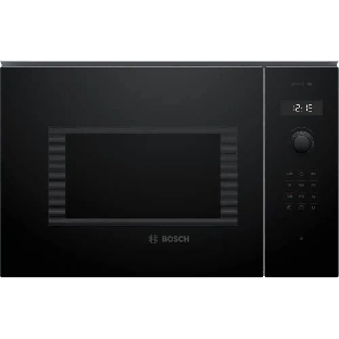 Микроволновая печь встраиваемая Bosch BEL454MB1F 6 Series, 900Вт,LED-display,AutoPilot 8, 25 л, гриль, черный, 382x594x388 мм