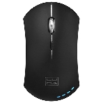 Мышь беспроводная Qumo Office Luna M74 черный, 1600 dpi, радиоканал, USB, кнопки - 6