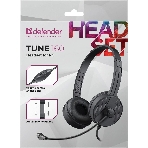 Гарнитура проводная Defender Tune 160 (черный, провод 1.8 м)
