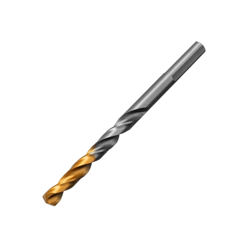 Сверло спиральное по металлу Denzel 6 x 93мм, Р6М5, Golden Tip