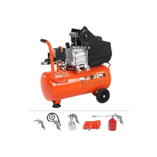 Компрессор Patriot EURO 24-240K + набор пневиоинструмента KIT 5В1.5кВт 220В 240л/мин 24л