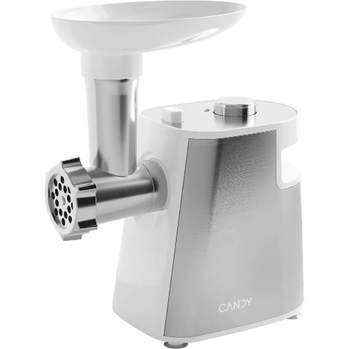 Мясорубка электрическая Candy CG-200 белый, 2000 Вт, 2.3 кг/мин, реверс, защита от перегрузки, насадки - 5