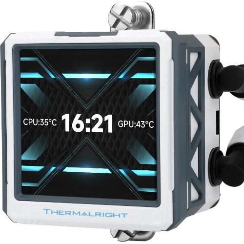 Водяное охлаждение для процессора Water Cooling System Thermalright Frozen Warframe 360 Ultra White Argb (360мм, White, ARGb/Fans: 3x120мм, 70.84CFM, 29.8dBA, 2000RPM/Pump height 60мм, 23dBA, 3000RPM, Rad thickness 27mm/S: 1200, 1700, 1851, 2011, 2066, 115X, AM5, AM4)