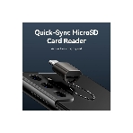 Кард-ридер Vention CLMH0/серый/OTG USB 2.0 CM/MicroSD/USB Type-C/металл