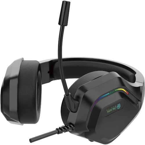 Гарнитура Oklick HS-L600G чёрный, проводная, USB, подсветка