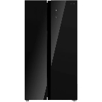 Холодильник Maunfeld MFF177NFB Slim Inverter черный двухкамерный 352/198л морозилка слева, No Frost, Side by Side