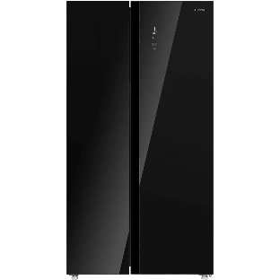 Холодильник Maunfeld MFF177NFB Slim Inverter черный двухкамерный 352/198л морозилка слева, No Frost, Side by Side