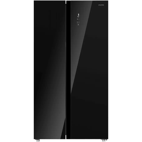 Холодильник Maunfeld MFF177NFB Slim Inverter черный двухкамерный 352/198л морозилка слева, No Frost, Side by Side