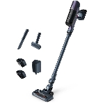 Пылесос вертикальный Tefal TY6838WO серый/фиолетовый, питание от аккумулятора, 100 Вт, уборка сухая, пылесборник 0.55 л