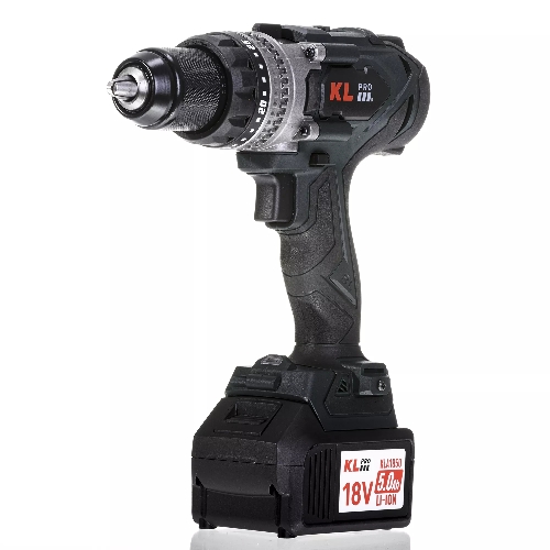 Дрель-шуруповерт Klpro KLDM18BHX-50, 18 В, 5 Ач, 150 Нм, бесщеточный, ударный