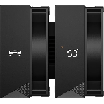Кулер для процессора PCCooler RT620 Digital BK (250W, 4-pin PWM, LED temp., 157mm, 6x6mm, 2x120мм, 73.32CFM, 34.9dBA, 2200RPM, S: 1851/1700/1200/115X, AM5/AM4, черный)