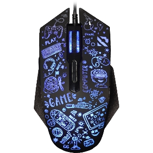 Мышь проводная игровая Smartbuy (SBM-745G-K) RUSH X15 серный
