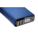 Портативный аккумулятор OLMIO QS-10, 10000mAh, 22.5W, QuickCharge3.0/PowerDelivery, LCD, темно-синий