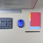 Мышь беспроводная Logitech M171 синий, 1000 dpi, радиоканал, USB, кнопки - 3