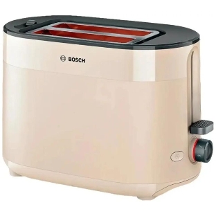 Тостер Bosch TAT2M127 бежевый, 950 Вт, 2 слота