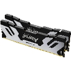 Оперативная память Kingston Fury Renegade, DDR5, 64Gb (2x32Gb), 6400MHz, CL32, DIMM, радиатор, серебристый/черный