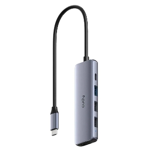 USB-концентратор CUDY UH405, USB Type-C, HDMI, USB, адаптер/ USB Type-C