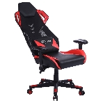 Кресло игровое Cactus CS-CHR-090BLR черный/красный, сиденье черный/красный, эко.кожа/сетка, крестовина пластик, пластик черный