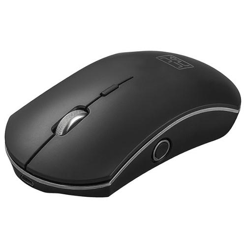 Мышь беспроводная Qumo Office Luna M74 черный, 1600 dpi, радиоканал, USB, кнопки - 6
