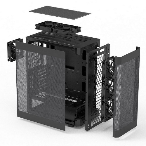 Компьютерный корпус MidiTower Zalman I4 черный (ATX, MESH, 2x3.5
