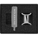 Шильд-символ Moleskine Zodiac Близнецы, металл, серебристый, коробка с европодвесом, PINGEMINISILV