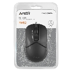 Мышь проводная A4Tech Fstyler FM12 черный, 1200 dpi, USB, кнопки - 3