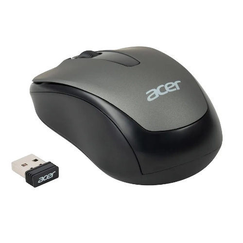 Мышь беспроводная Acer OMR134 серый, 1000 dpi, радиоканал, USB, кнопки - 3