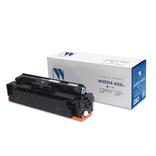 Картридж лазерный NVPrint совместимый NV-W2031X 415X Голубой (БЕЗ ЧИПА) для HP Color LaserJet M454DN/M479DW/M479 (6000k)