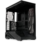 Компьютерный корпус без блока питания HSPD F711-TGbK, Panoramic Full Tower, Black, TG, 0.7 SPCC, no fans ATX, mATX, mITX 190/420/280мм 2x2.5