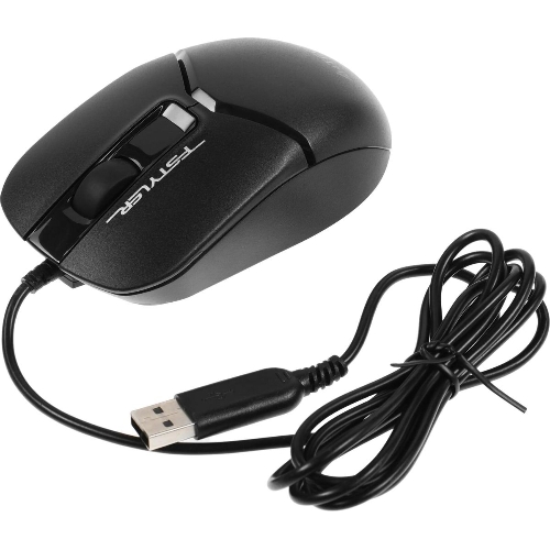 Мышь проводная A4Tech Fstyler FM12S черный, 1200 dpi, USB, кнопки - 3