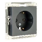 Механизм розетки 1-м СП AtlasDesign 16А IP20 с заземл. грифель