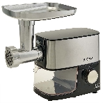 Мясорубка электрическая DELTA LUX DE-602MS черный, 3600 Вт, 2.5 кг/мин, реверс, защита от перегрузки, насадки - 6