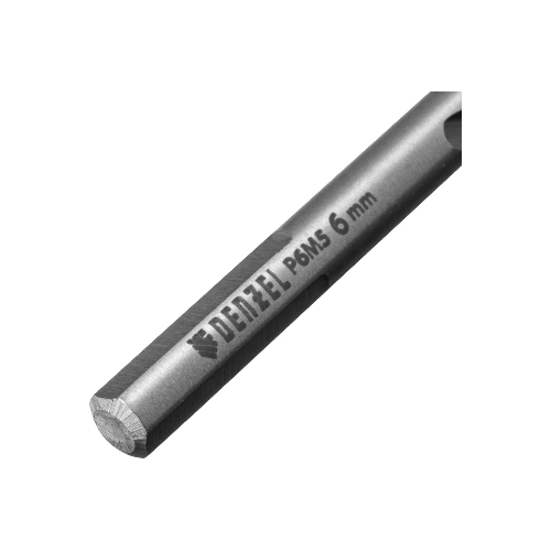 Сверло спиральное по металлу Denzel 6 x 93мм, Р6М5, Golden Tip