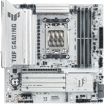Материнская плата Asus TUF GAMING B850M-PLUS WIFI7 W, AM5, AMD B850, 4xDDR5, 4xSATA, 3xM.2, 1xPCIe 5.0 x16, 1xPCIe 3.0 x1, 1xDP, 1xHDMI, 1x2.5Gb LAN, Wi-Fi 7, Bluetooth 5.4, 1xUSB-C 20Gbps, 3xUSB-A 10Gbps, 4xUSB-A 5Gbps, 4xUSB-A 2.0, 5x3.5 мм, 7.1, mATX