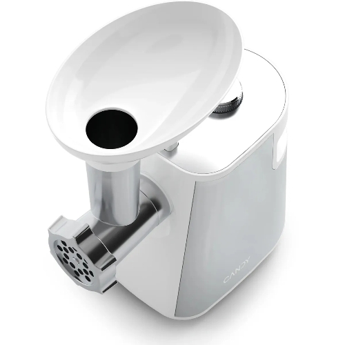 Мясорубка электрическая Candy CG-200 белый, 2000 Вт, 2.3 кг/мин, реверс, защита от перегрузки, насадки - 5