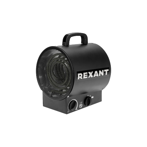 Пушка тепловая электрическая Rexant круглая, прямоугольная подставка, ТЭН, 3кВт