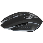 Мышь беспроводная Nakatomi MROG-15U черный, 1600 dpi, радиоканал, USB, кнопки - 6