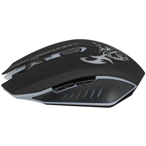 Мышь беспроводная Nakatomi MROG-15U черный, 1600 dpi, радиоканал, USB, кнопки - 6