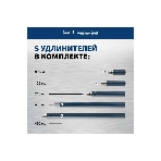 Растяжка гидравлическая Stels 51354 4 т, набор из 17 предметов, 7 сменных насадок, в пласт. кейсе