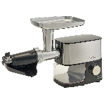 Мясорубка электрическая DELTA LUX DE-602MS черный, 3600 Вт, 2.5 кг/мин, реверс, защита от перегрузки, насадки - 6