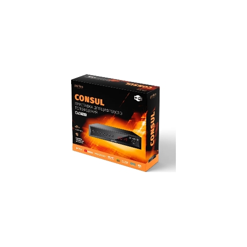 Приставка Perfeo (PF-A4413) CONSUL DVB-T2/C для цифр.TV, Wi-Fi, IPTV, HDMI, 2 USB, DolbyDigital, пульт ДУ