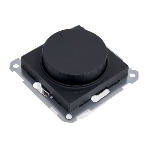 Светорегулятор (диммер) SE AtlasDesign карбон, повор-нажим, LED, RC, 400 Вт, мех.