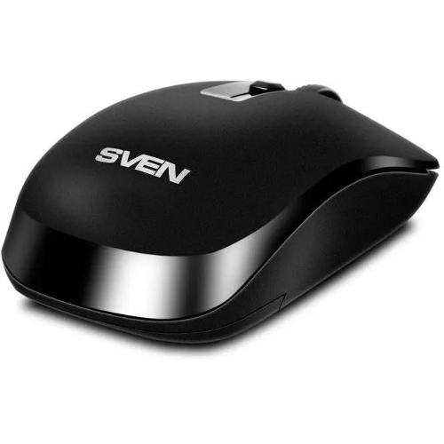 Мышь беспроводная SVEN RX-260W черный, 1600 dpi, радиоканал, USB, кнопки - 4