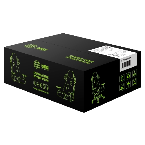 Кресло игровое Cactus CS-CHR-090BLR черный/красный, сиденье черный/красный, эко.кожа/сетка, крестовина пластик, пластик черный