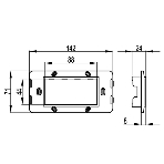 Каркас DKC BRAVA 75021W RAL 9010 на 4 модуля (для TOR и к-к TBN) белый