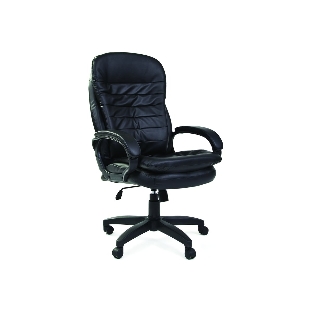 Кресло Chairman 795 LT черный, экокожа, 120 кг, механизм качания