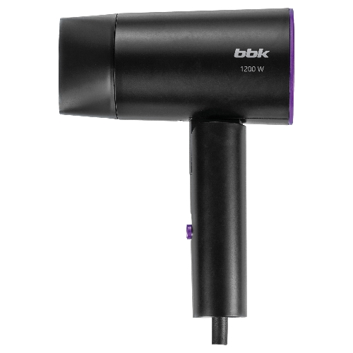 Фен BBK BHD1202 черный, 1200 Вт, компактный
