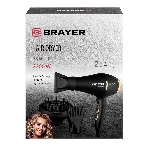 Фен BRAYER BR3010 черный/золотистый, 2200 Вт